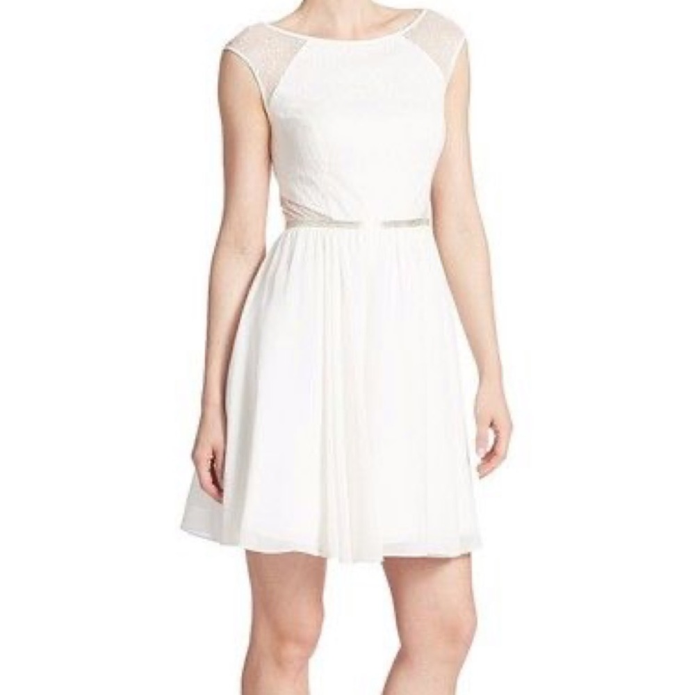 Aiden Mattox White Dress